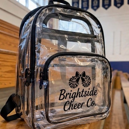 Branded clear bags with logo