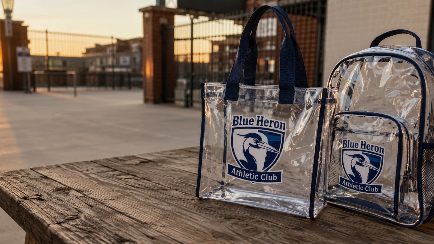 Custom printed clear bags with logo