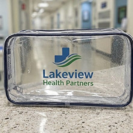 Customized clear bags for hospitals and healthcare