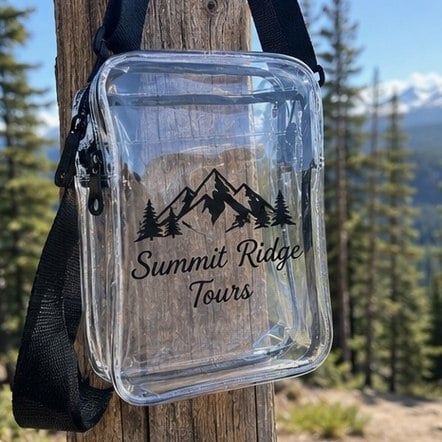 Promotional custom clear bags with company logo